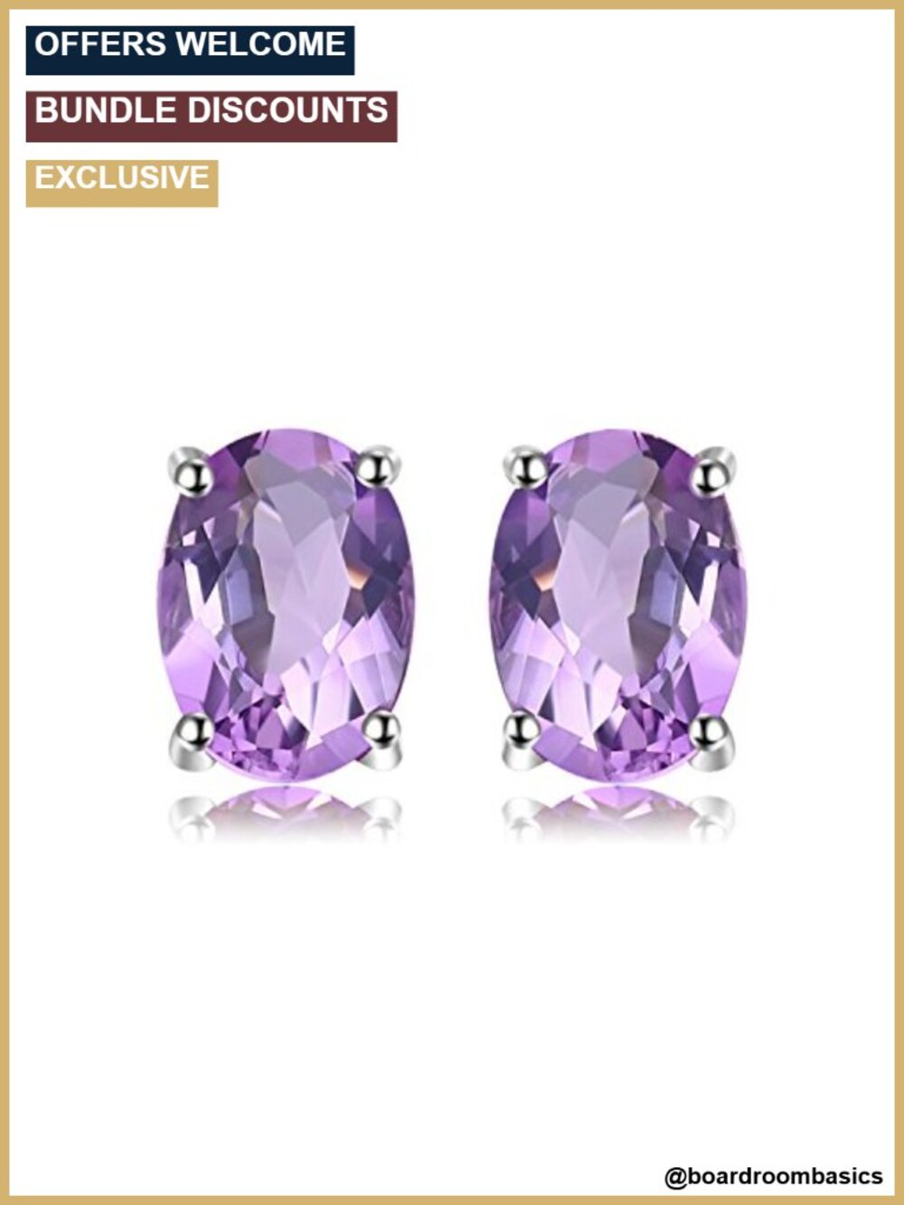 14k Gold Plated 925 Sterling Silver Birthstone Stud Earrings for Women